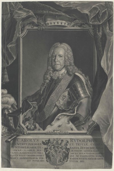 Książę Wirtembergii Karl Rudolf autorstwa Artist Unknown