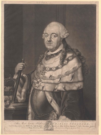 Elektor Bawarii Karl Theodor autorstwa Artist Unknown