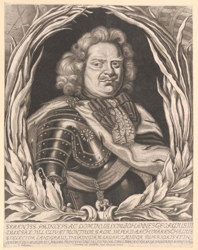 Elektor Saksonii Jan Jerzy III autorstwa Artist Unknown