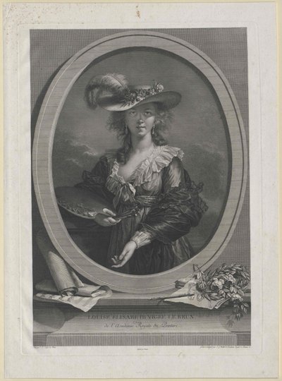 Elisabeth Vigee-Lebrun autorstwa Artist Unknown