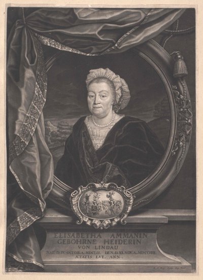 Elisabetha Heider autorstwa Artist Unknown