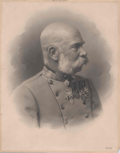 Cesarz Austrii Franciszek Józef I (druk) autorstwa Artist Unknown