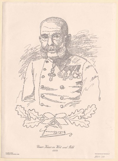Cesarz Austrii Franciszek Józef I autorstwa Artist Unknown