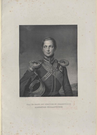 Cesarz Rosji Aleksander II autorstwa Artist Unknown