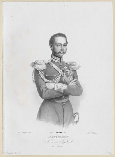 Cesarz Rosji Aleksander II autorstwa Artist Unknown