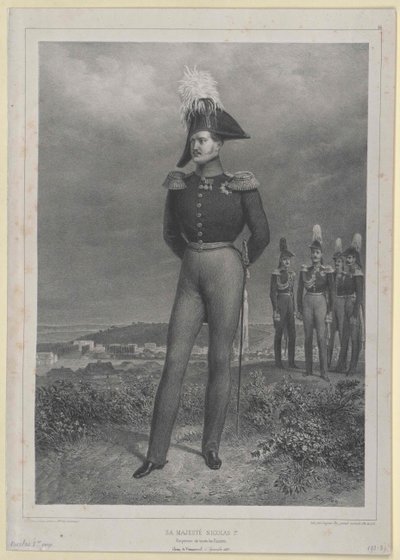 Cesarz Rosji Mikołaj I autorstwa Artist Unknown