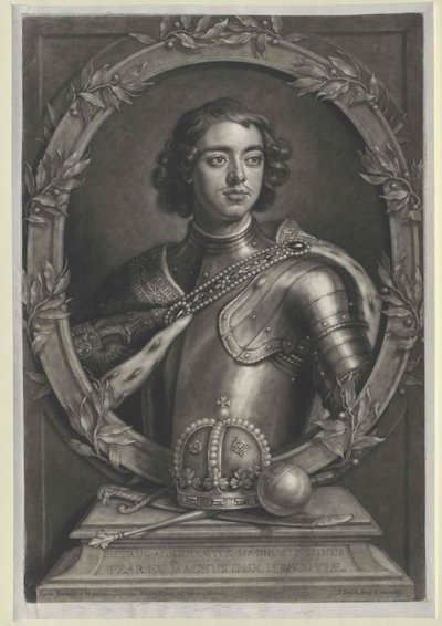 Cesarz Rosji Piotr I Wielki autorstwa Artist Unknown