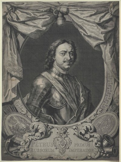 Cesarz Rosji Piotr I Wielki autorstwa Artist Unknown