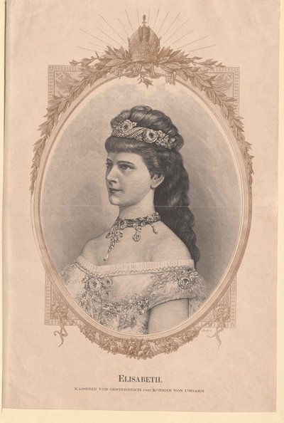 Cesarzowa Austrii Elżbieta autorstwa Artist Unknown