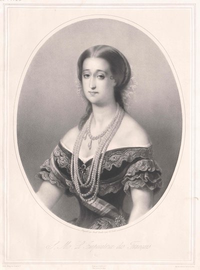 Cesarzowa Francji Eugenia autorstwa Artist Unknown