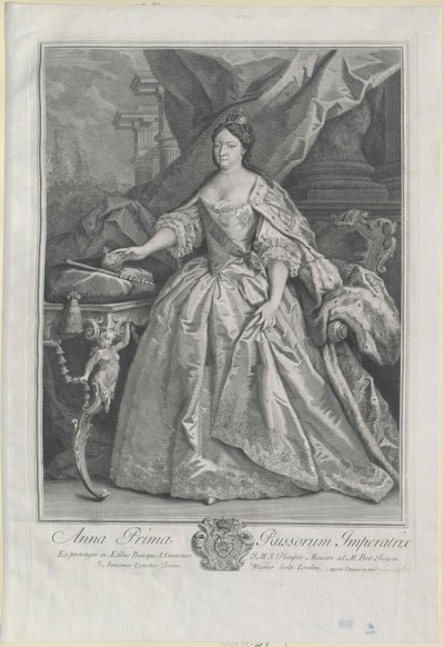 Cesarzowa Rosji Anna Ioannovna autorstwa Artist Unknown
