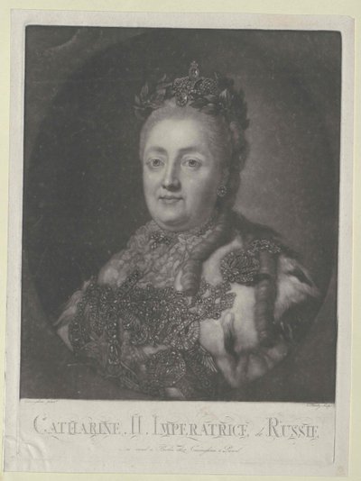 Cesarzowa Rosji Katarzyna II autorstwa Artist Unknown