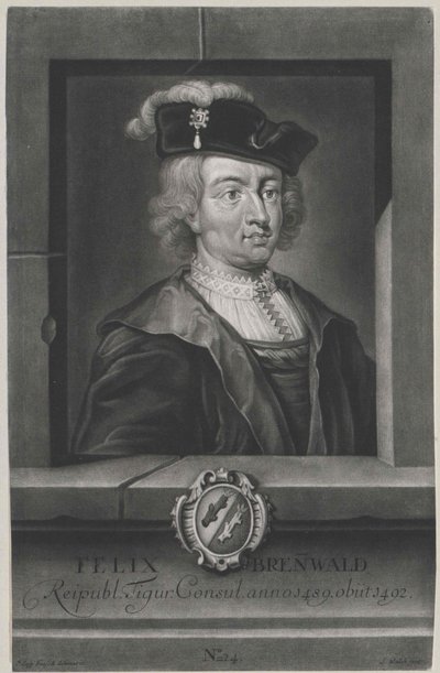 Felix Brennwald (druk) autorstwa Artist Unknown