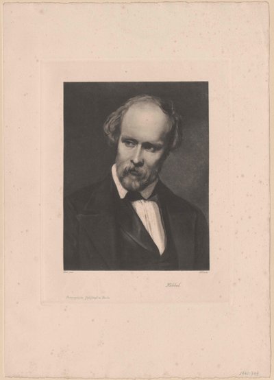 Friedrich Hebbel (druk) autorstwa Artist Unknown