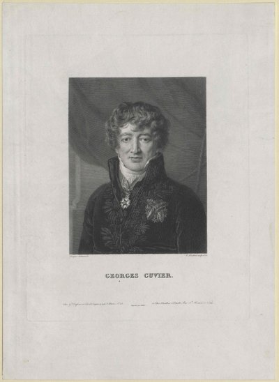 Georg Cuvier (druk) autorstwa Artist Unknown