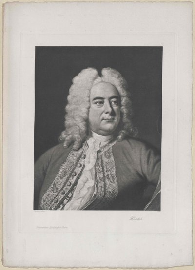 Georg Friedrich Haendel (druk) autorstwa Artist Unknown