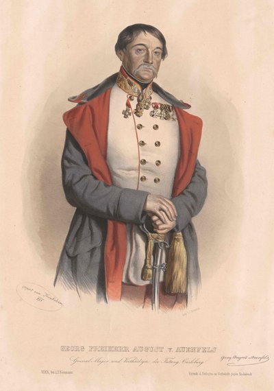 Jerzy baron August von Auenfels autorstwa Artist Unknown