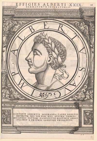 Niemiecki król Albert I (druk) autorstwa Artist Unknown