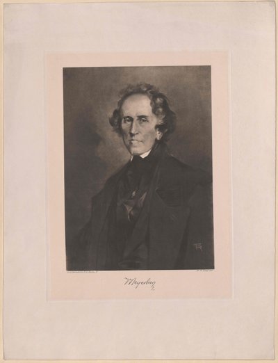 Giacomo Meyerbeer (druk) autorstwa Artist Unknown