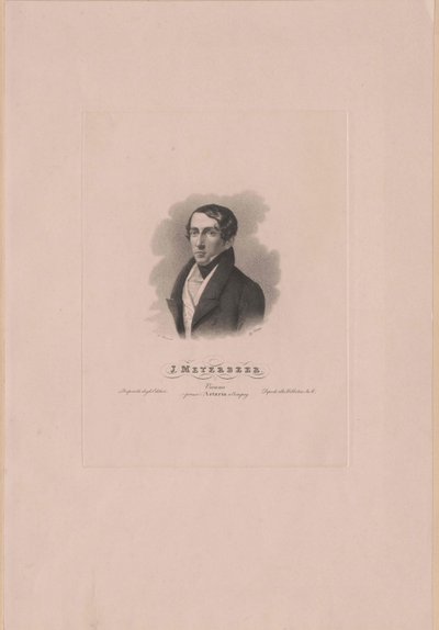 Giacomo Meyerbeer (druk) autorstwa Artist Unknown