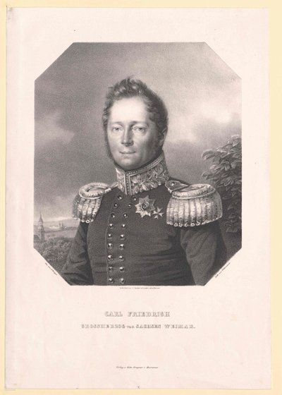 Wielki książę Saksonii-Weimaru Eisenach Karl Friedrich autorstwa Artist Unknown