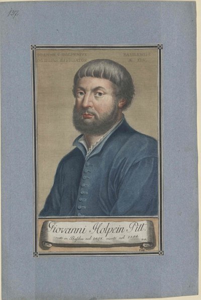Hans Holbein (druk) autorstwa Artist Unknown