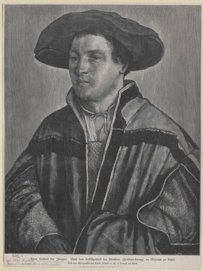 Hans Holbein (druk) autorstwa Artist Unknown