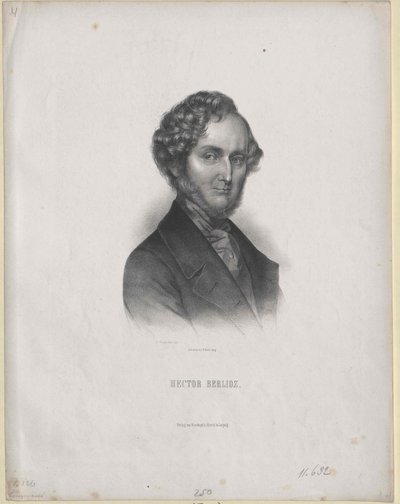Hector Berlioz (druk) autorstwa Artist Unknown
