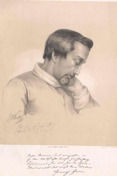 Heinrich Heine (druk) autorstwa Artist Unknown