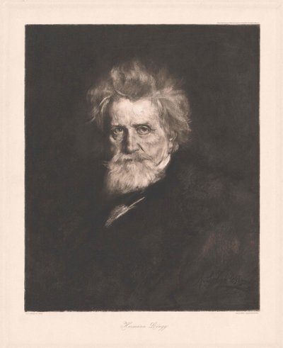 Hermann von Lingg (druk) autorstwa Artist Unknown