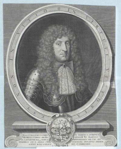Ezechiasz hrabia Hohenlohe-Waldenburg-Pfedelbach autorstwa Artist Unknown