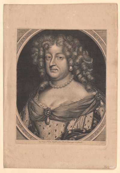 Infantka hiszpańska Maria Teresa (druk) autorstwa Artist Unknown