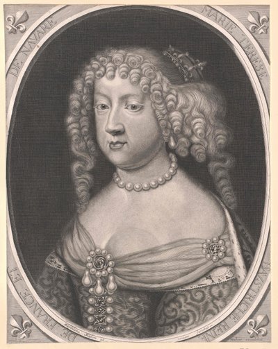 Infantka hiszpańska Maria Teresa (druk) autorstwa Artist Unknown