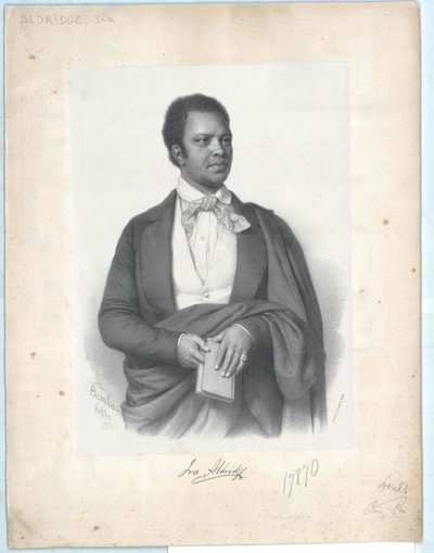 Ira Frederick Aldridge autorstwa Artist Unknown