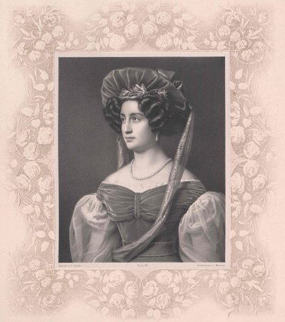 Izabela hrabina Tauffkirchen (druk) autorstwa Artist Unknown