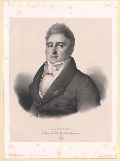 Jacques Lafitte autorstwa Artist Unknown
