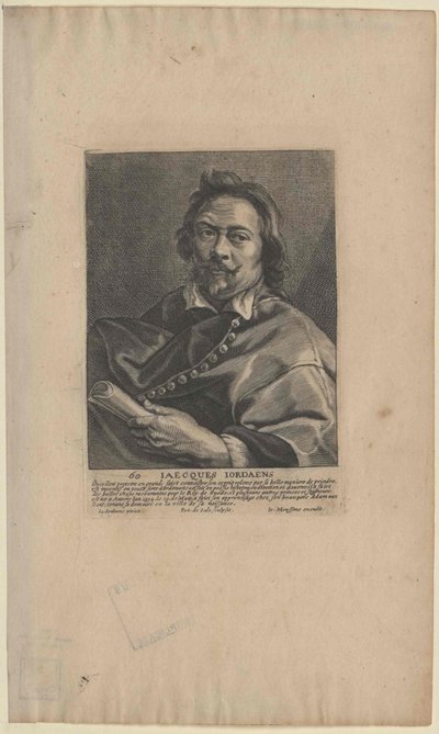 Jakob Jordaens (w druku) autorstwa Artist Unknown