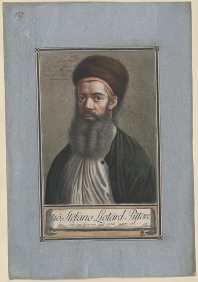 Jean Etienne Liotard (druk) autorstwa Artist Unknown