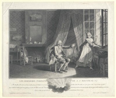Jean Jacques Rousseau autorstwa Artist Unknown
