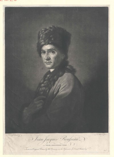 Jean Jacques Rousseau autorstwa Artist Unknown