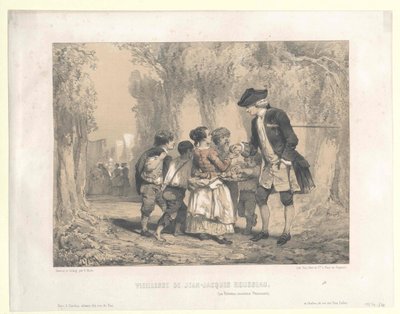 Jean Jacques Rousseau autorstwa Artist Unknown