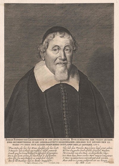 Johan Rippertsz van Groenendijck (druk) autorstwa Artist Unknown
