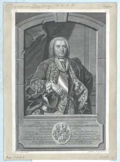 Johann Albrecht Andreas Adam Rieter von Kornburg i Kalbensteinberg autorstwa Artist Unknown