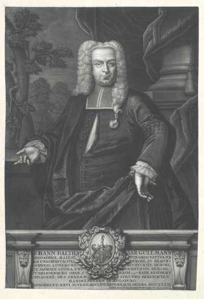 Pan Johann Balthazar Gullmann autorstwa Artist Unknown