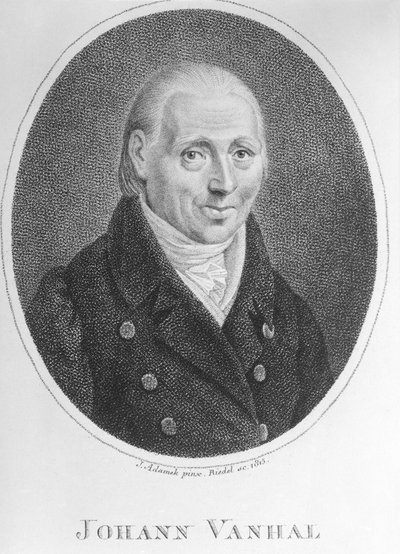 Johann Baptist Vanhal autorstwa Artist Unknown