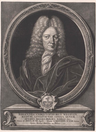 Johann Christoph Wegelin (druk) autorstwa Artist Unknown