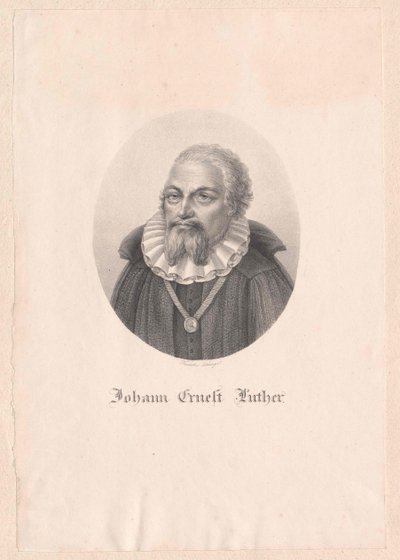 Johann Ernst Luther autorstwa Artist Unknown