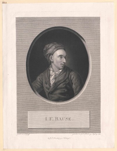 Johann Friedrich Bause autorstwa Artist Unknown