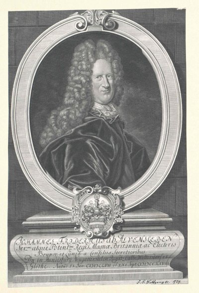 Johann Friedrich von Alvensleben (druk) autorstwa Artist Unknown