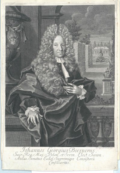 Johann Georg Boerner autorstwa Artist Unknown